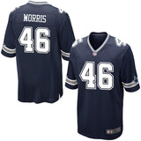 Men's Dallas Cowboys Alfred Morris Navy Game Jersey