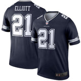 Men's Dallas Cowboys Ezekiel Elliott Navy Legend Jersey