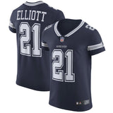 Men's Dallas Cowboys Ezekiel Elliott Navy Vapor Untouchable Elite Jersey