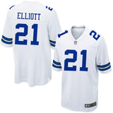 Men's Dallas Cowboys Ezekiel Elliott Nike White Game Jersey