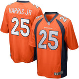 Men's Denver Broncos Chris Harris Jr Orange Game Jersey