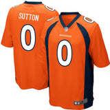 Men's Denver Broncos Courtland Sutton Orange 2018 NFL Draft Pick Game Jersey
