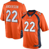 Men's Denver Broncos CJ Anderson Orange Limited Jersey