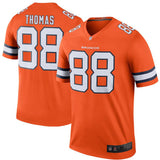 Men's Denver Broncos Demaryius Thomas Orange Color Rush Legend Jersey