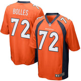 Men's Denver Broncos Garett Bolles Orange Game Jersey