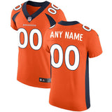Men's Denver Broncos Orange Vapor Untouchable Custom Elite Jersey