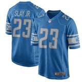 Men's Detroit Lions Darius Slay Jr Blue 2017 Game Jersey
