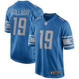 Men's Detroit Lions Kenny Golladay Blue NFL Draft Game Jersey
