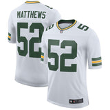 Men's Green Bay Packers Clay Matthews White Classic Limited Player Jersey