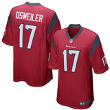 Men's Houston Texans Brock Osweiler Red Game Jersey