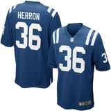 Men's Indianapolis Colts Dan Herron Royal Blue Game Jersey
