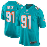 Men's Miami Dolphins Cameron Wake Aqua New 2018 Game Jersey
