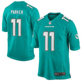 Men's Miami Dolphins DeVante Parker Aqua Game Jersey