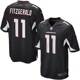 Mens Arizona Cardinals Larry Fitzgerald Black Alternate Game Jersey