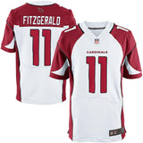 Mens Arizona Cardinals Larry Fitzgerald White Elite Jersey