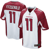 Mens Arizona Cardinals Larry Fitzgerald White Game Jersey
