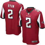 Mens Atlanta Falcons Matt Ryan Red Game Jersey