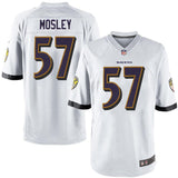 Mens Baltimore Ravens C.J. Mosley White Game Jersey