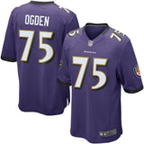 Mens Baltimore Ravens Jonathan Ogden Purple Retired Player Game Jersey