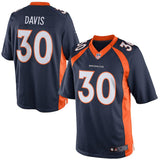 Mens  Terrell Davis Navy Blue Denver Broncos Retired Player Limited Jersey