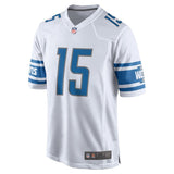 Men's Detroit Lions Golden Tate White 2017 Game Jersey