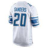 Men's Detroit Lions Barry Sanders White 2017 Retired Player Game Jersey