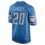 Men's Detroit Lions Barry Sanders  Blue 2017 Retired Player Game Jersey