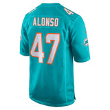 Men's Miami Dolphins Kiko Alonso  Aqua New 2018 Game Jersey