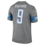 Men's Detroit Lions Matthew Stafford Steel 2017 Color Rush Legend Jersey