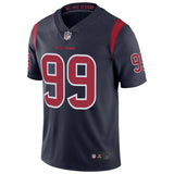 Men's Houston Texans J.J. Watt Navy Vapor Untouchable Color Rush Limited Player Jersey