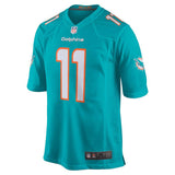 Men's Miami Dolphins DeVante Parker Aqua New 2018 Game Jersey