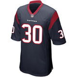 Men's Houston Texans Kevin Johnson Nike Navy Game Jersey
