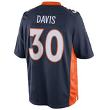 Mens  Terrell Davis Navy Blue Denver Broncos Retired Player Limited Jersey