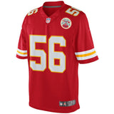 Men's Kansas City Chiefs Derrick Johnson Red Team Color Limited Jersey