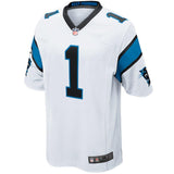 Mens Carolina Panthers Cam Newton White White Game Jersey
