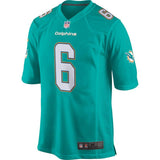 Men's Miami Dolphins Jay Cutler Aqua Game Jersey