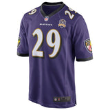 Mens Baltimore Ravens Justin Forsett Purple Game Jersey