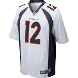 Men's Denver Broncos Paxton Lynch White Game Jersey