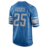 Men's Detroit Lions Theo Riddick Blue 2017 Game Jersey