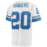 Men's Detroit Lions Barry Sanders Mitchell & Ness White Replica Retired Player Jersey
