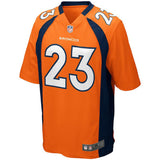 Men's Denver Broncos Ronnie Hillman Orange Game Jersey