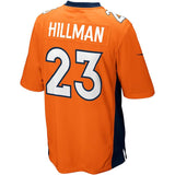 Men's Denver Broncos Ronnie Hillman Orange Game Jersey