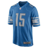 Men's Detroit Lions Golden Tate  Blue 2017 Game Jersey