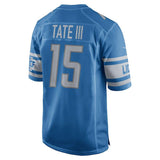 Men's Detroit Lions Golden Tate  Blue 2017 Game Jersey