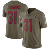 Men's Arizona Cardinals David Johnson Olive Salute To Service Limited Jersey