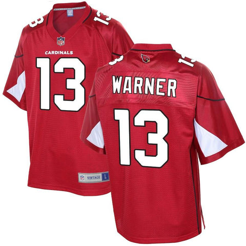 Men's Arizona Cardinals Kurt Warner NFL Pro Line Red Retired Player Jersey