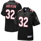 Men's Atlanta Falcons Jamal Anderson NFL Pro Line Black Retired Player Jersey