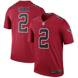 Men's Atlanta Falcons Matt Ryan Red Color Rush Legend Jersey