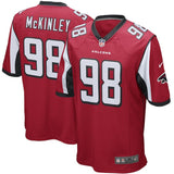 Men's Atlanta Falcons Takkarist McKinley Red Game Jersey