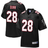 Men's Atlanta Falcons Warrick Dunn NFL Pro Line Black Retired Player Jersey